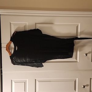 Black sweater tunic top